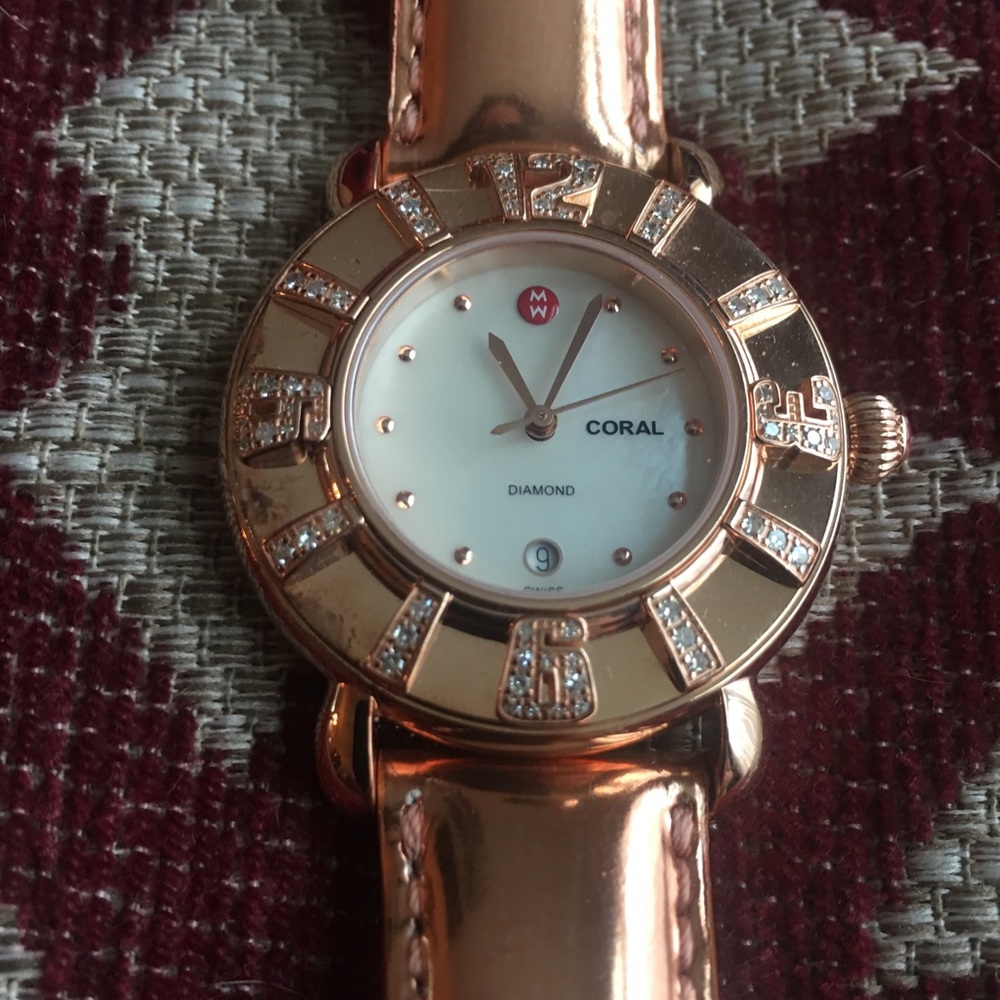 🎈🎈 SOLD 🎈🎈Michele watch “Coral” style